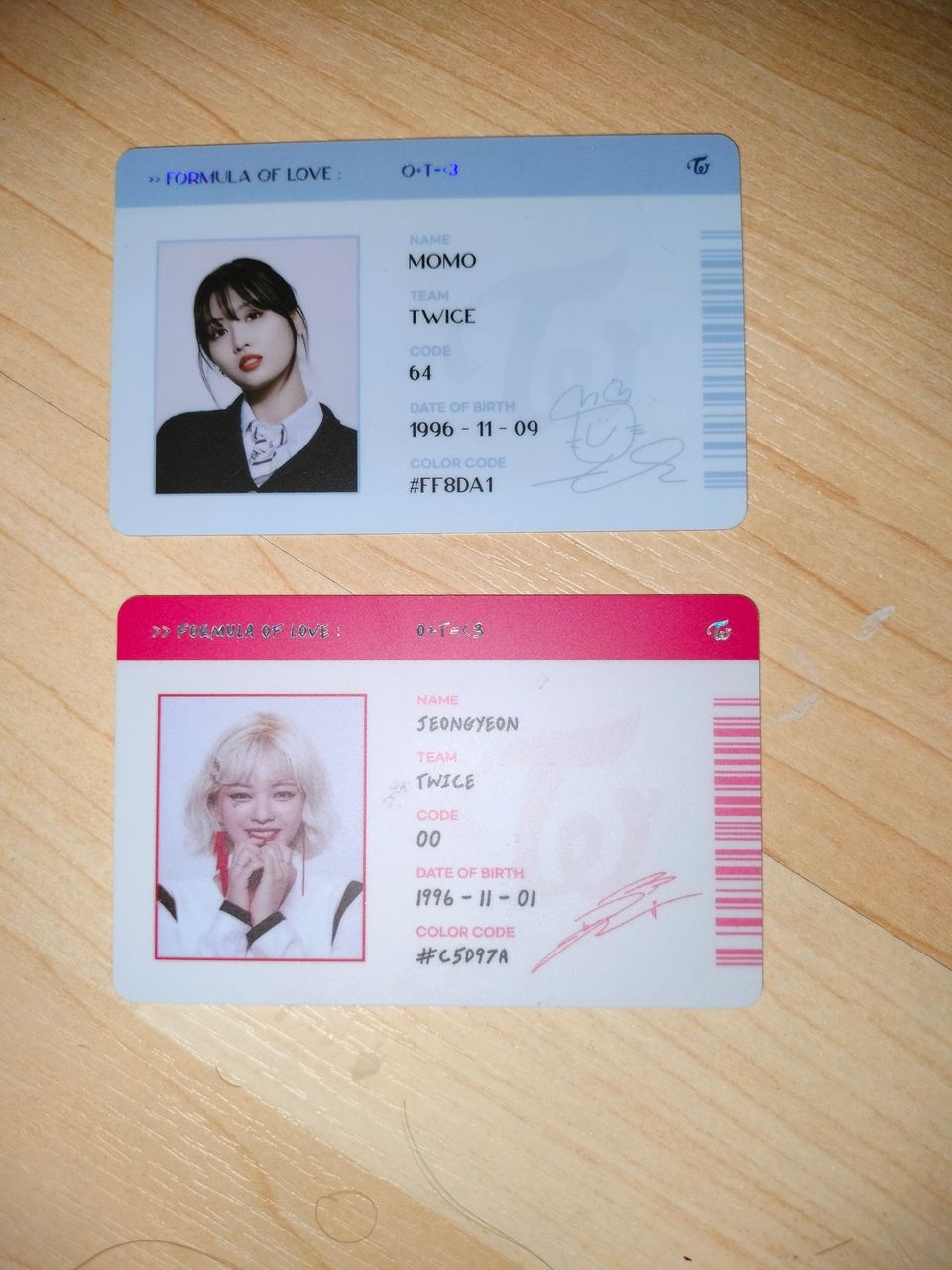 Twice id card