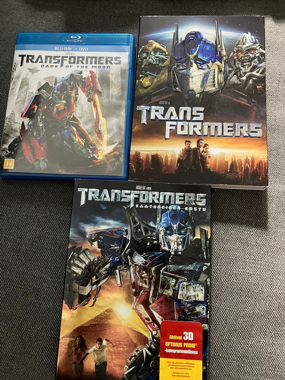 3kpl Transformers dvd