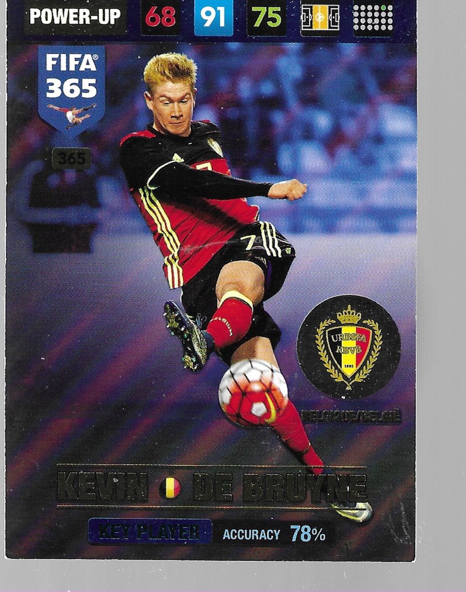 365. KEVIN DE BRUYNE - BELGIQUE/BELGIË - POWER-UP - KEY PLAYER