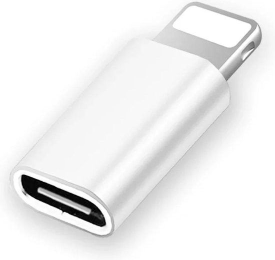 OTG USB-C NAARAS – LIGHTNING UROS -ADAPTERI, VALKOINEN