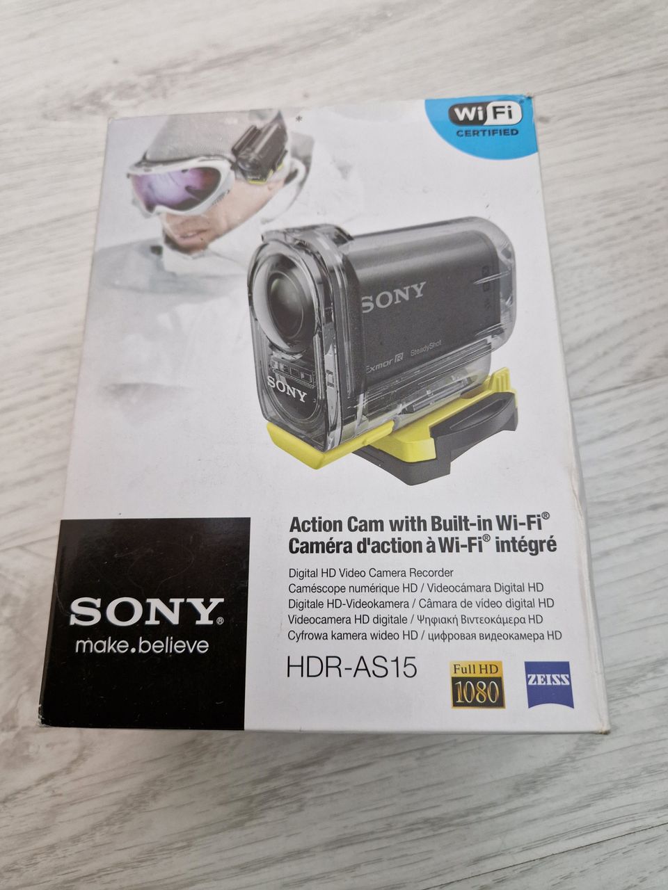 SONY HDR-AS15 Action Cam, Built-in WiFi, Digital HD Video Recorder