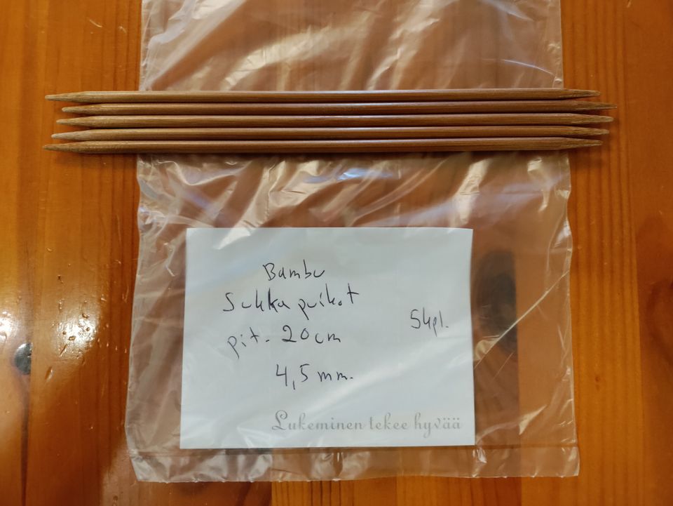 Bambu sukkapuikot