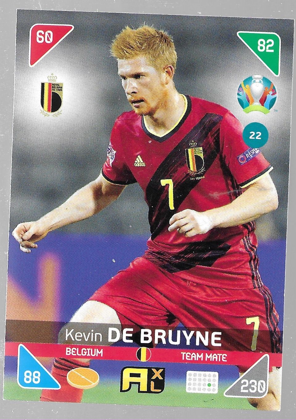 Kevin De Bruyne Belgium 22 Panini