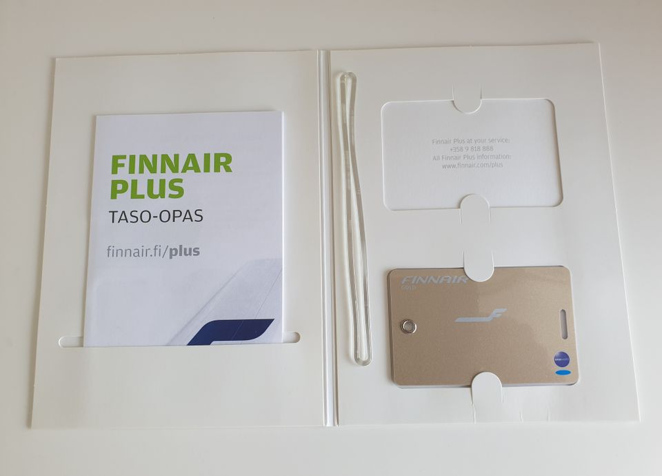 Finnair matkatavaralappu lenkillä