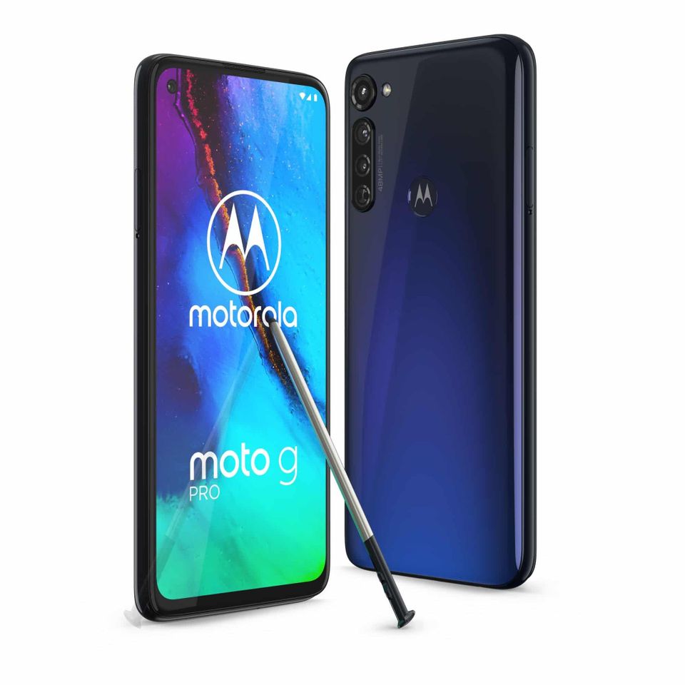 MOTOROLA MOTO G PRO STYLUS KYNÄLLÄ, ÄLYPUHELIN 128/4GB, MYSTIC INDIGO, KÄYTETTY