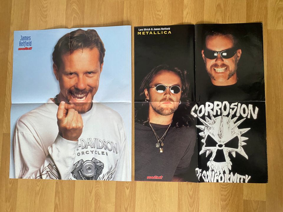 Metallica James Hetfield Lars Ulrich julisteet