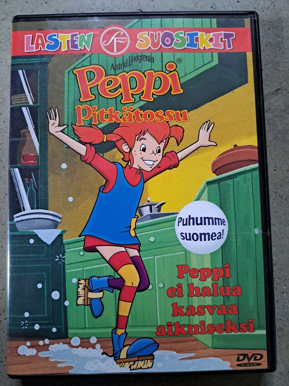 Peppi pitkätossu peppi ei halua kasvaa aikuiseksi dvd