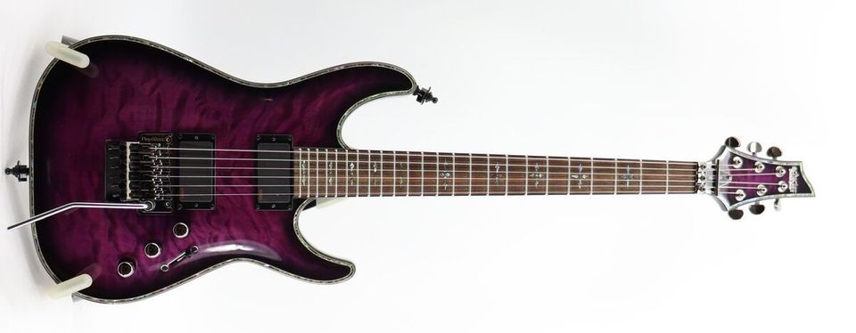 Schecter Hellraiser C1 FR Trans Purple Burst sähkökitara