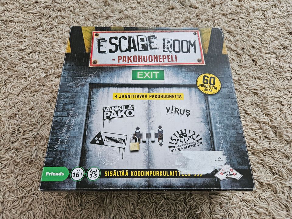 Escape room pakohuonepeli