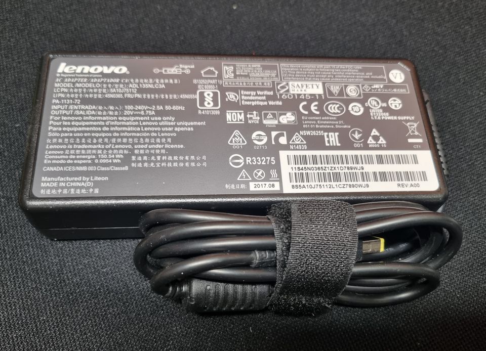 Lenovo 135w kannettavan laturi