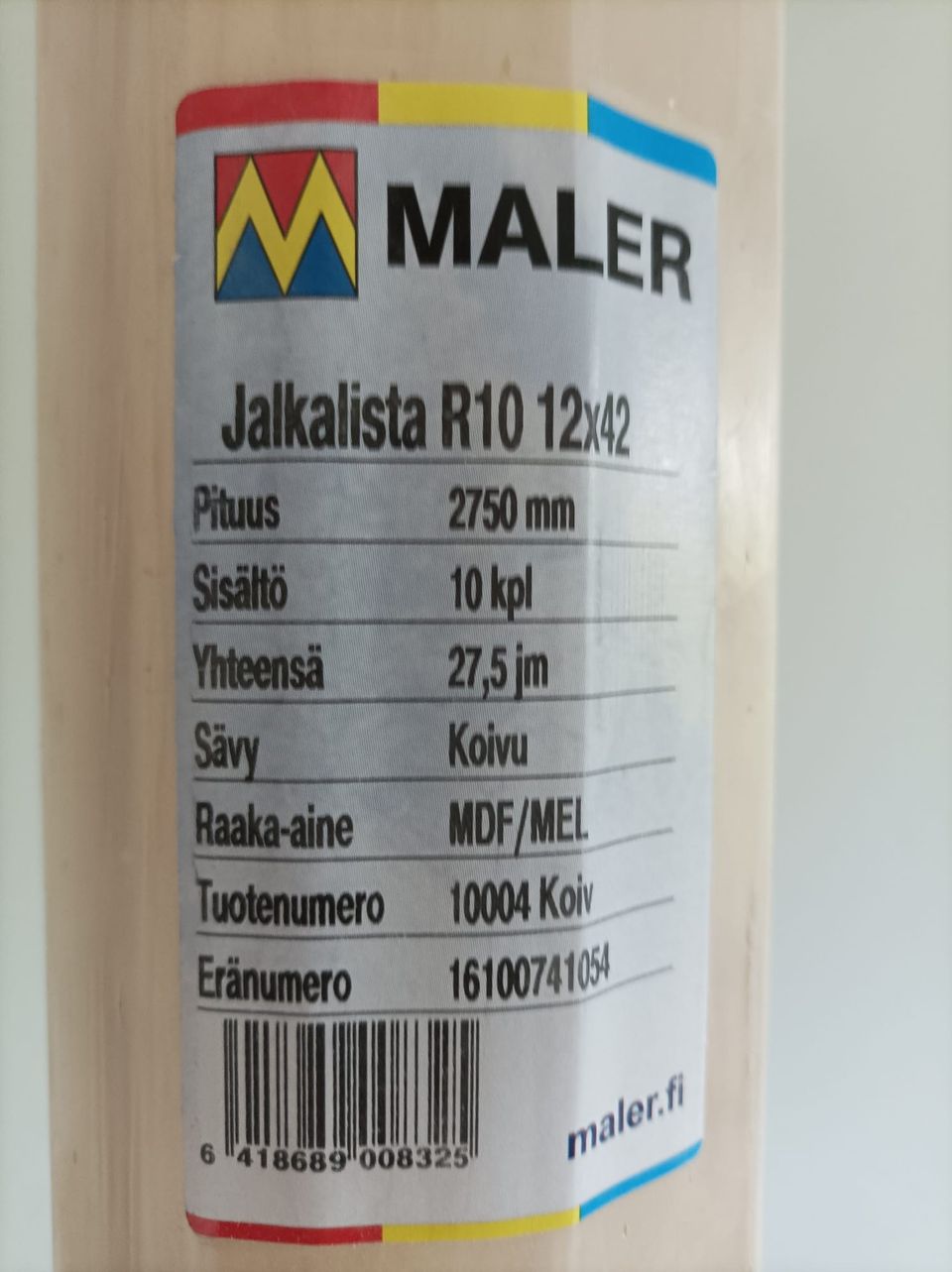 Jalkalista Maler MDF R10 12 x 4 2750