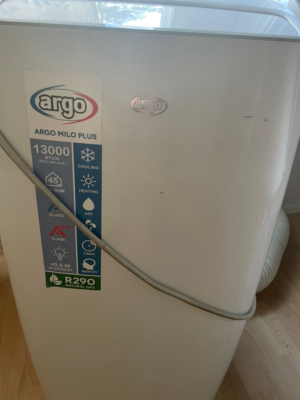 Jäähdytyslaite ARGO siirrettävä MILO PLUS 13000BTU ilmastointilaite