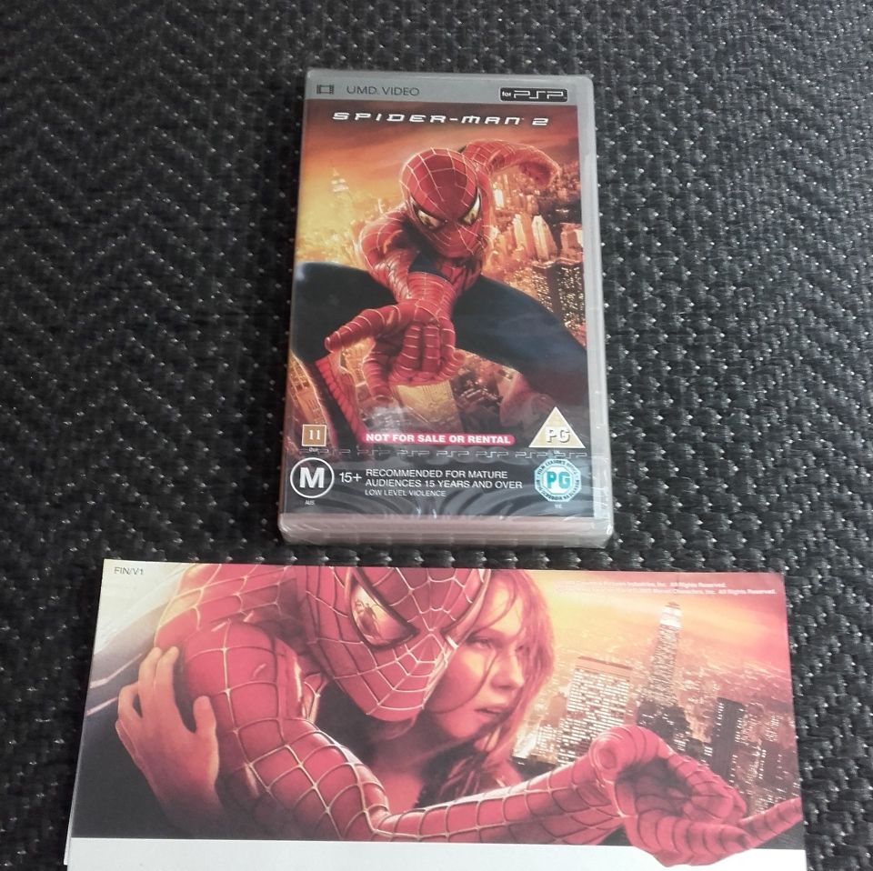 Spider-Man 2 UMD elokuva (uusi tehtaan muovissa)