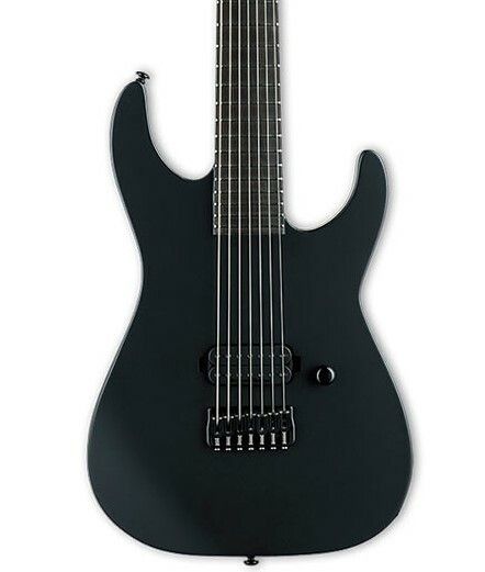 ESP LTD M-7HT Baritone Black Metal Black Satin 7-kielinen | UUSI