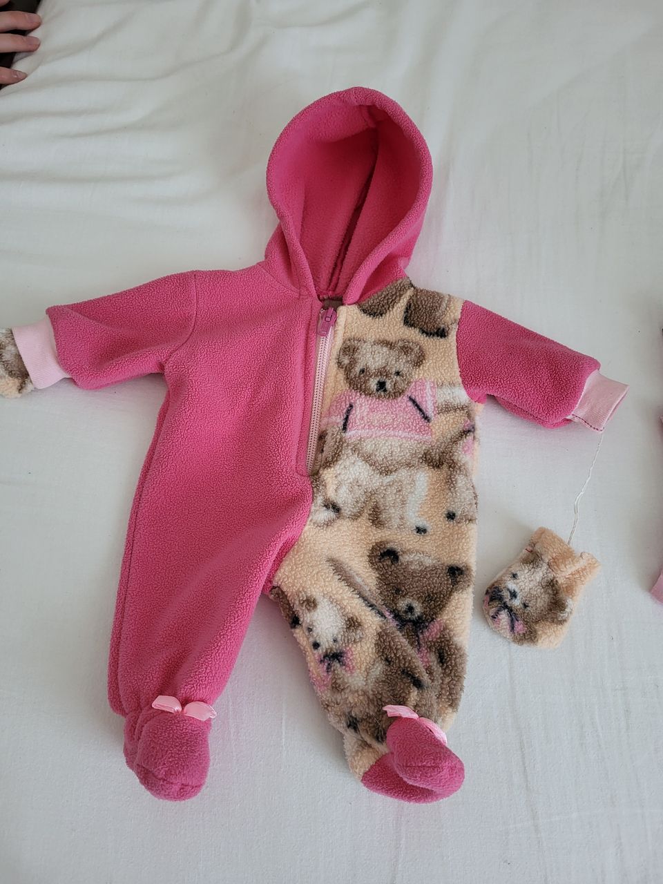 Baby Born nuken fleece haalari ja tumput