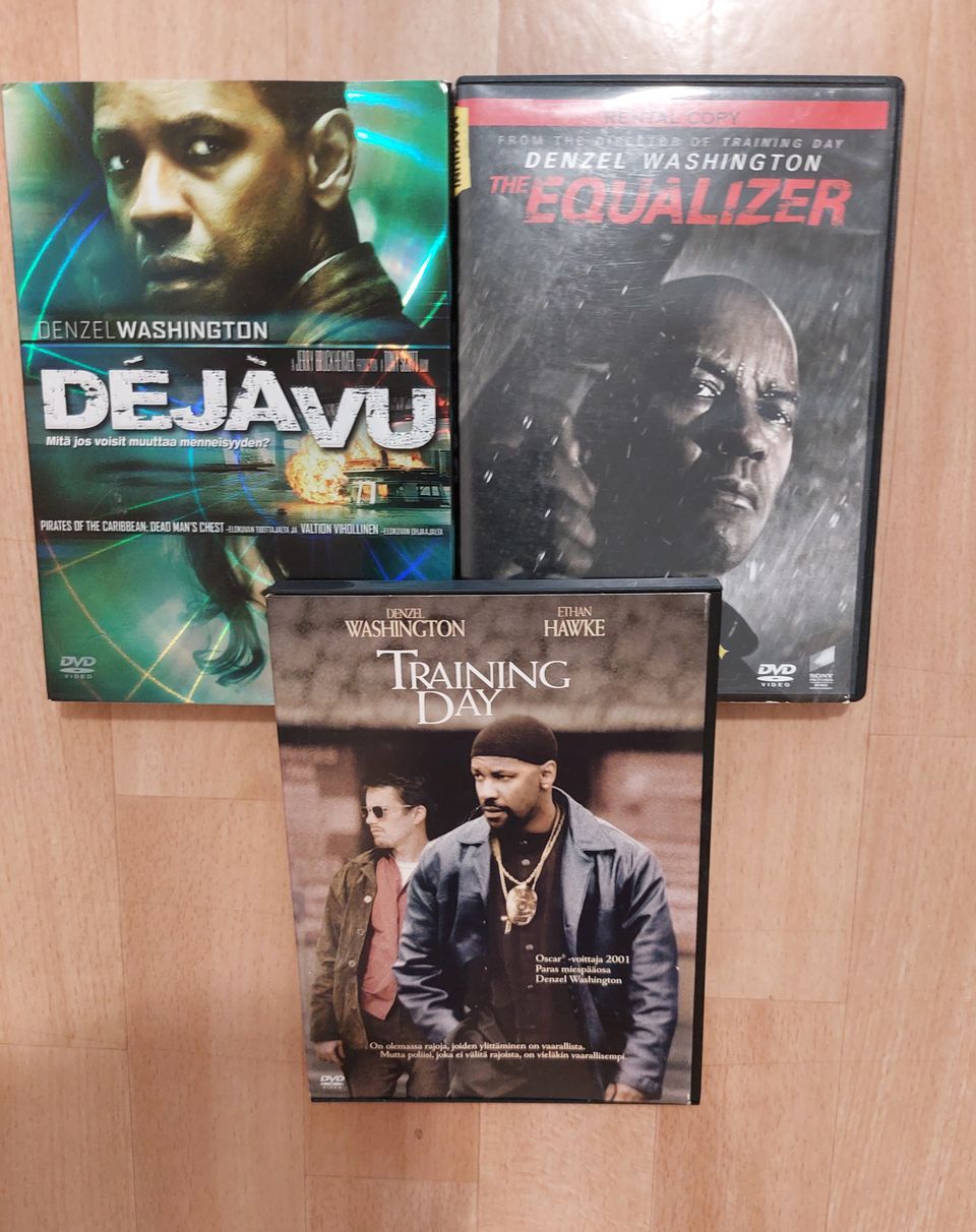 Denzel Washington -leffat (3 dvd -elokuvaa)