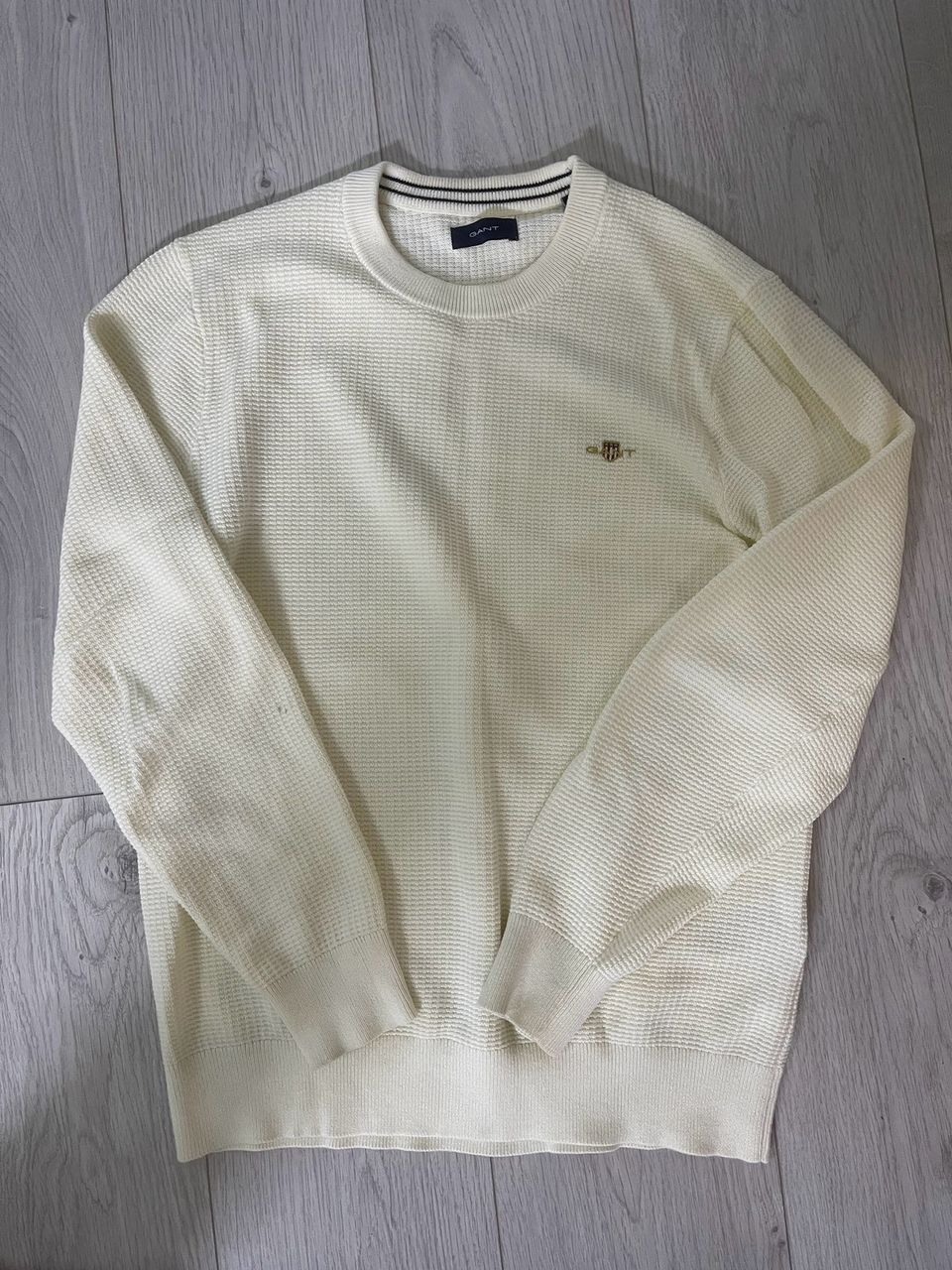 CABLE C-NECK - Neule - cream