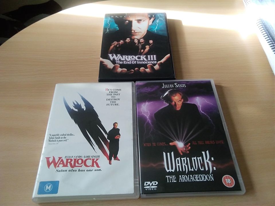 Warlock trilogy 1-3 koko sarja dvd Julian Sands