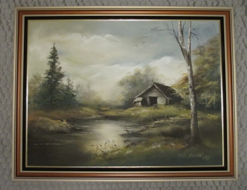 Reijo Malkki öljyvärityö, 107 x 83 cm