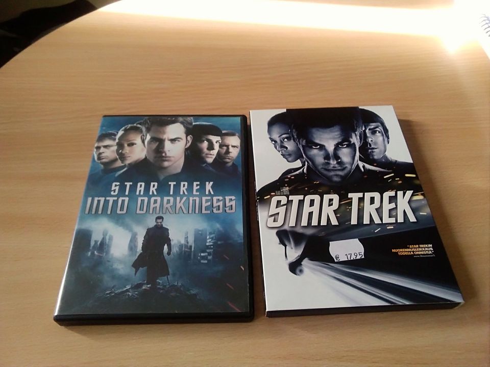 Star Trek ja Star Trek into Darkness dvd