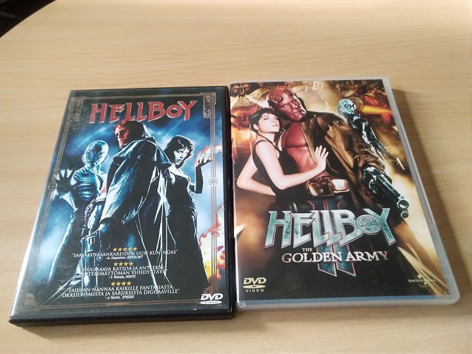 Hellboy Ja Hellboy 2 The golden army dvd kumpikin elokuva