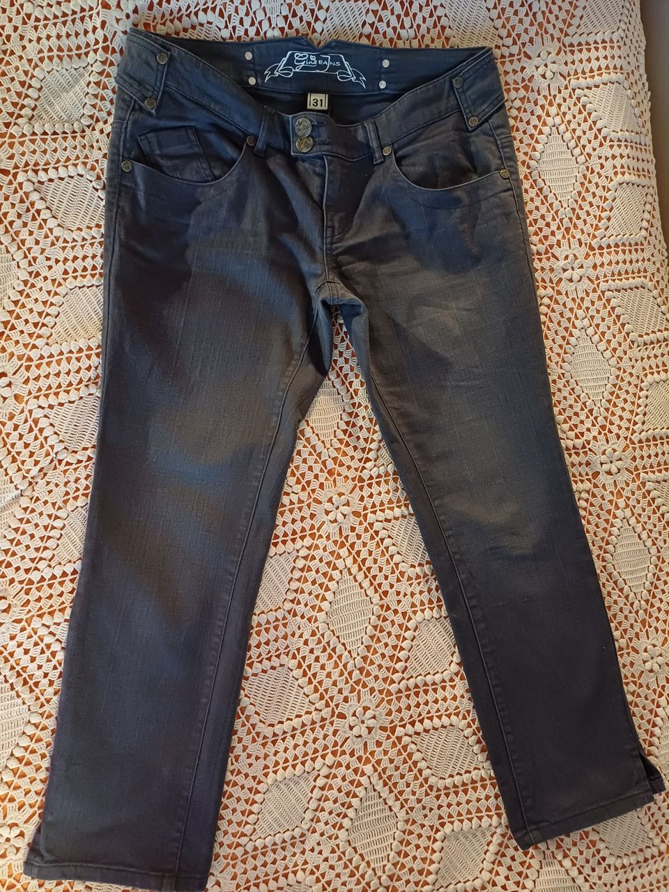 Farkut, stacy capri jeans, ginajeans, ginatricot, koko 31