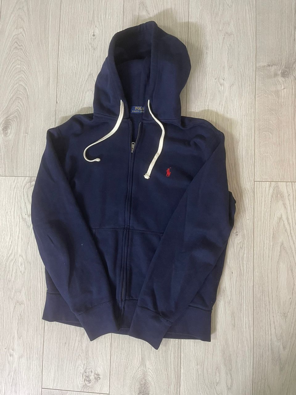 POLO RALPH LAUREN THE RL FLEECE HOODIE - VETOKETJULLINEN COLLEGE - CRUISE NAVY