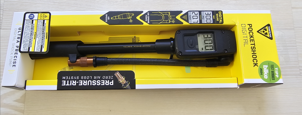 Topeak Pocket Shock Digital Shock Pump - black - iskaripumppu