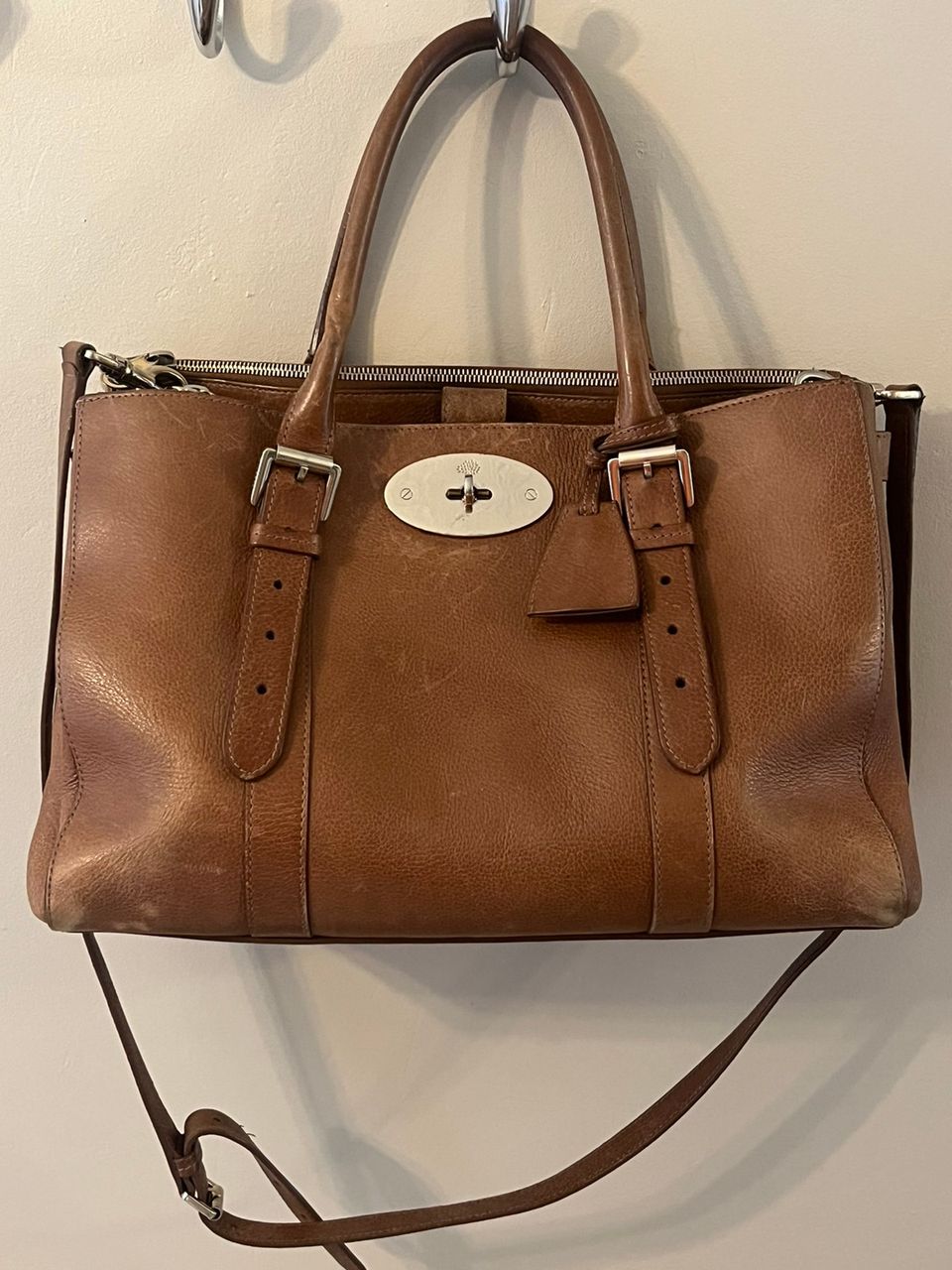 Mulberry Bayswater Double Zip, väri oak