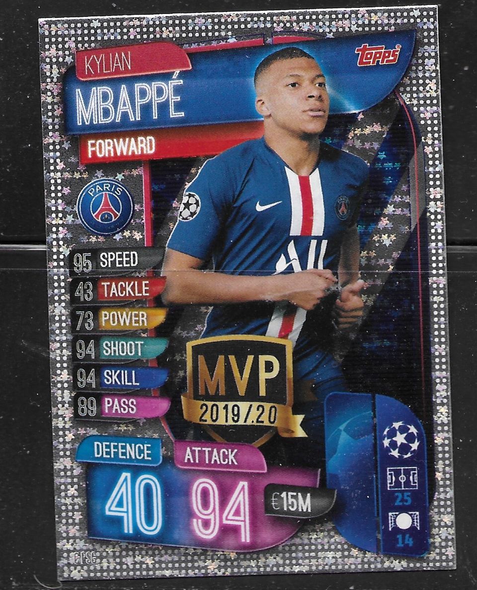 Kylian Mbappe - 2019-20 Topps UEFA Champions League Match Attax