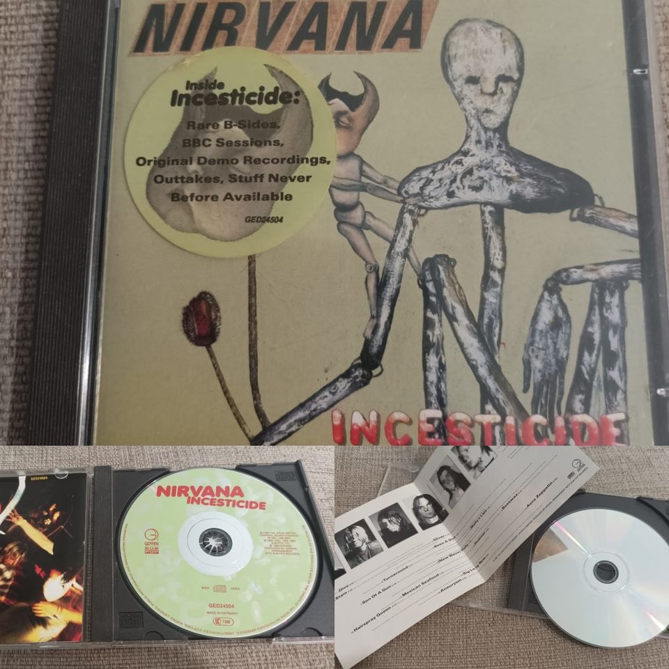 Hyvä kuntoinen Nirvana Incesticide cd