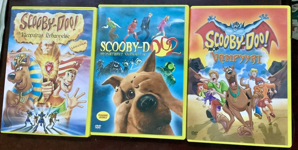 Scooby-Doo -dvd 3 kpl.