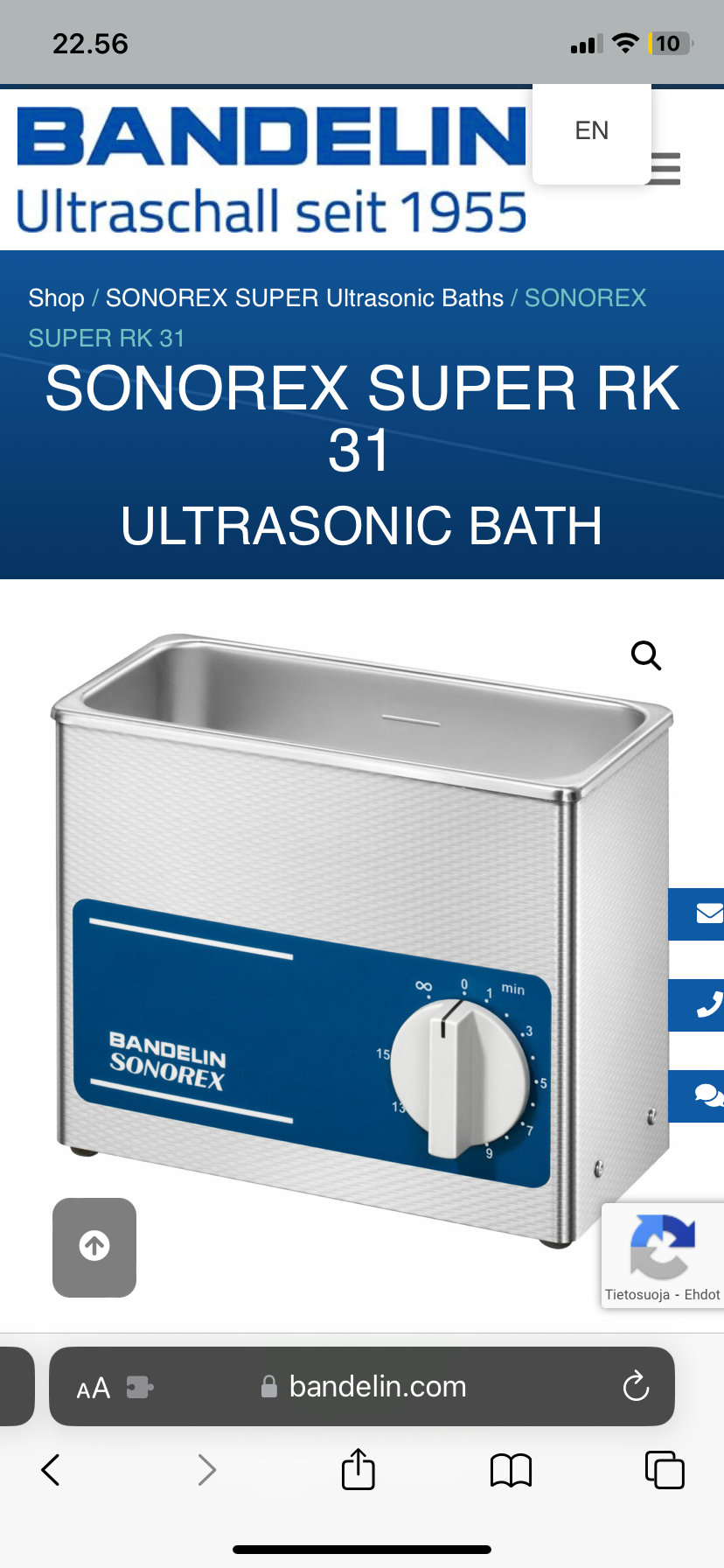 sonorex super rk 31 ultrasonic bath