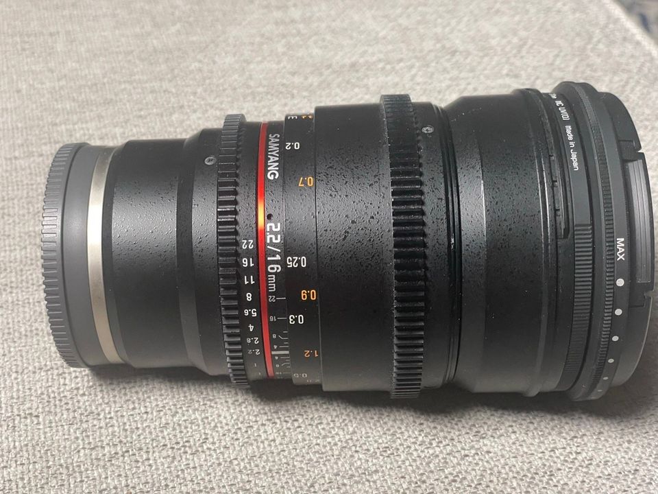 Samyang cine 16mm T2.2 (Sony E / aps-c)