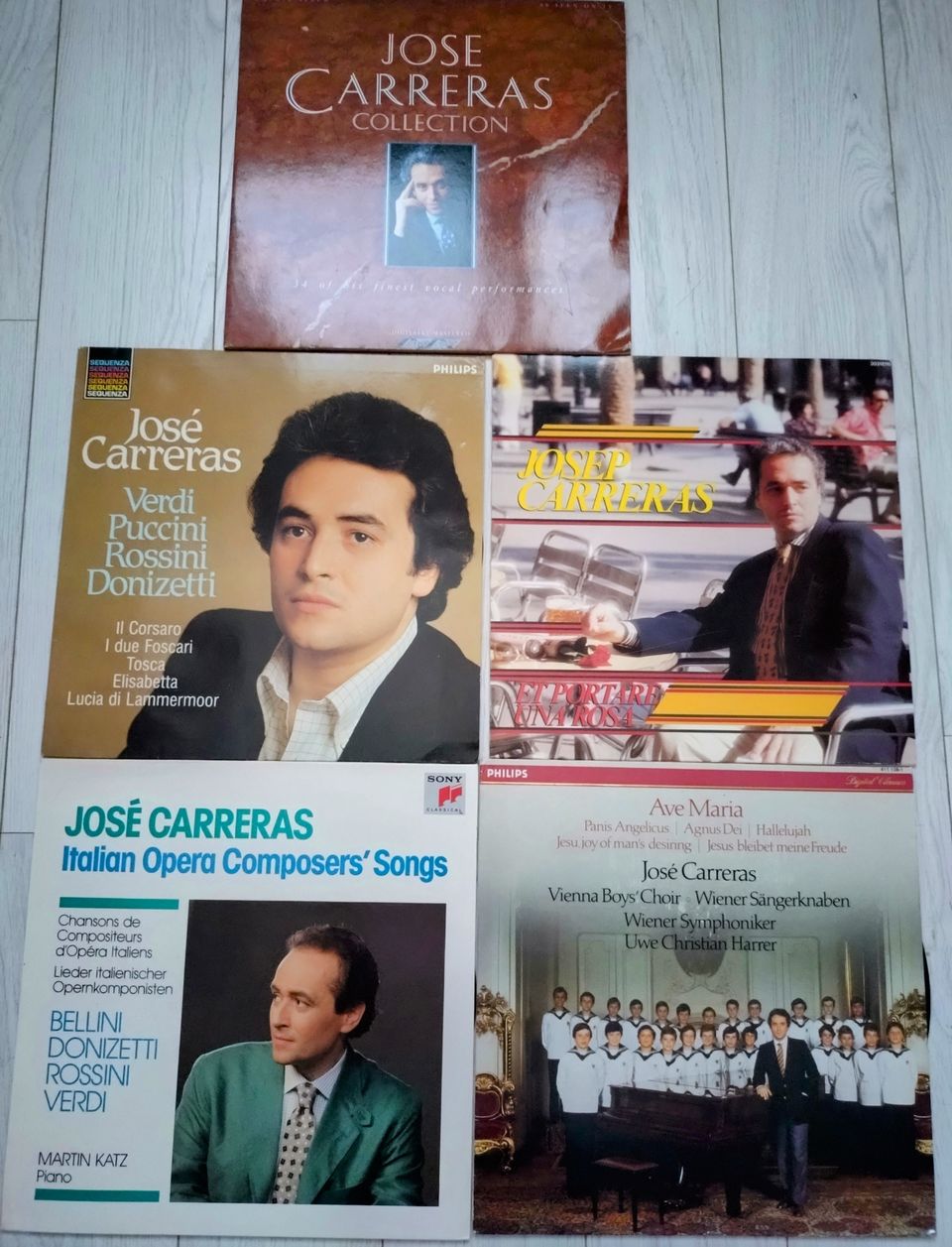 Jose Carreras LP-levyt