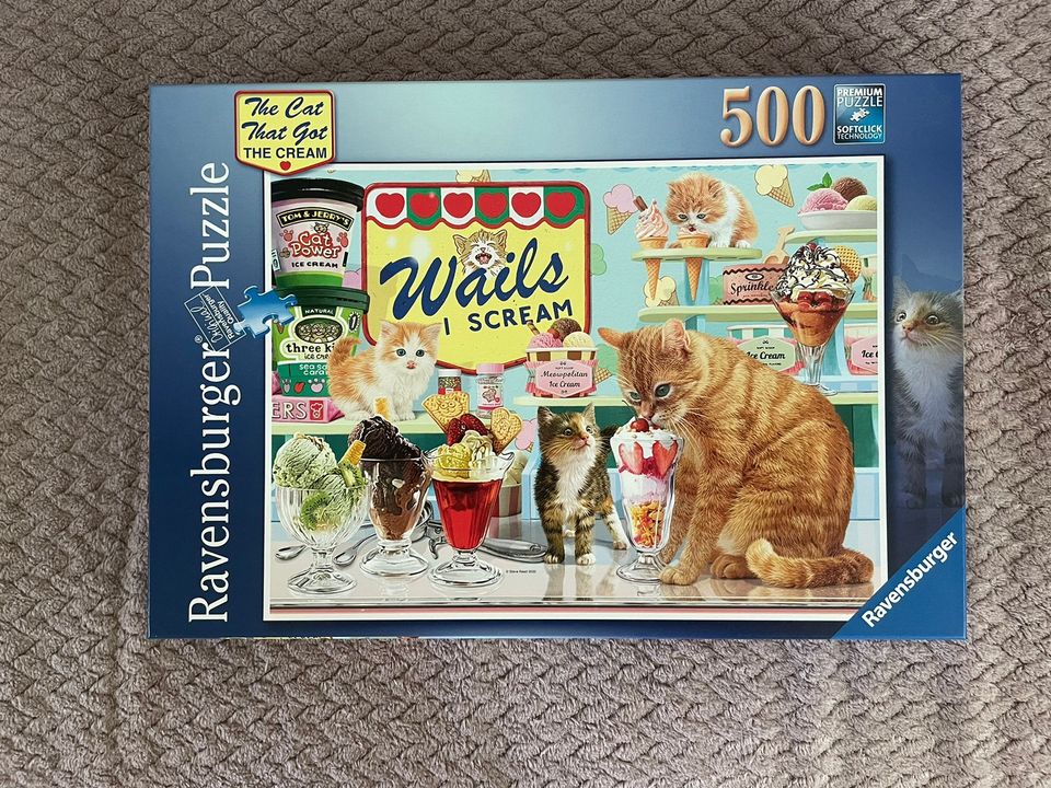 500 palainen Ravensburger The Cat That Got The Cream palapeli