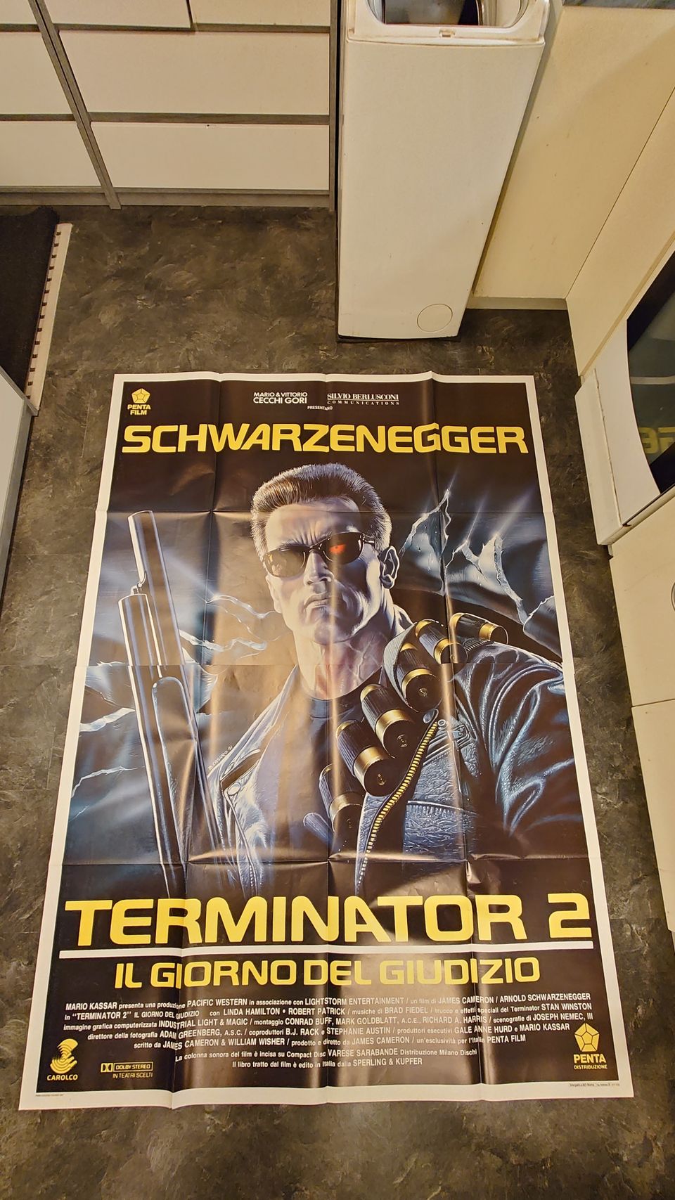 TERMINATOR 2 - elokuvajuliste ( 195 x 140 cm )