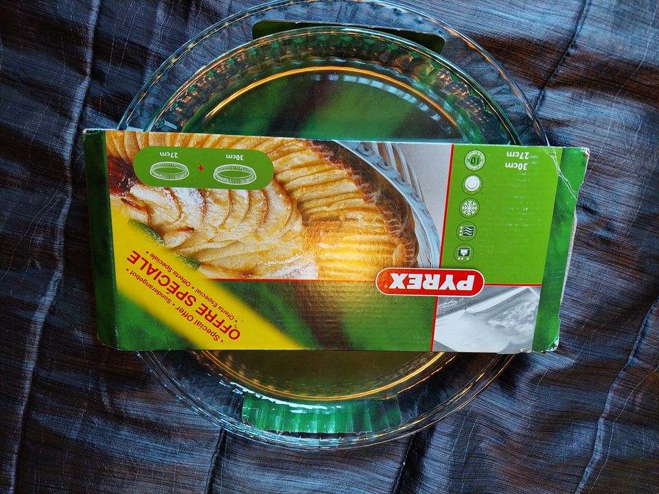 Pyrex lasiset piirakkavuoat 2 kpl