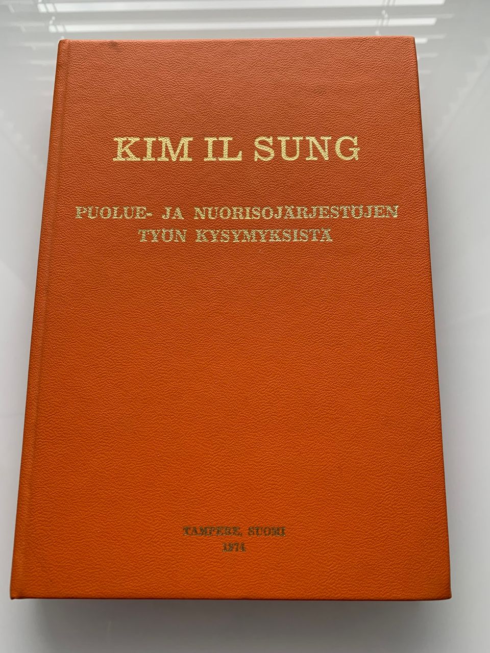 Kim Il Sung: Puolue- ja nuorisojärjestöjen työn kysymyksistä