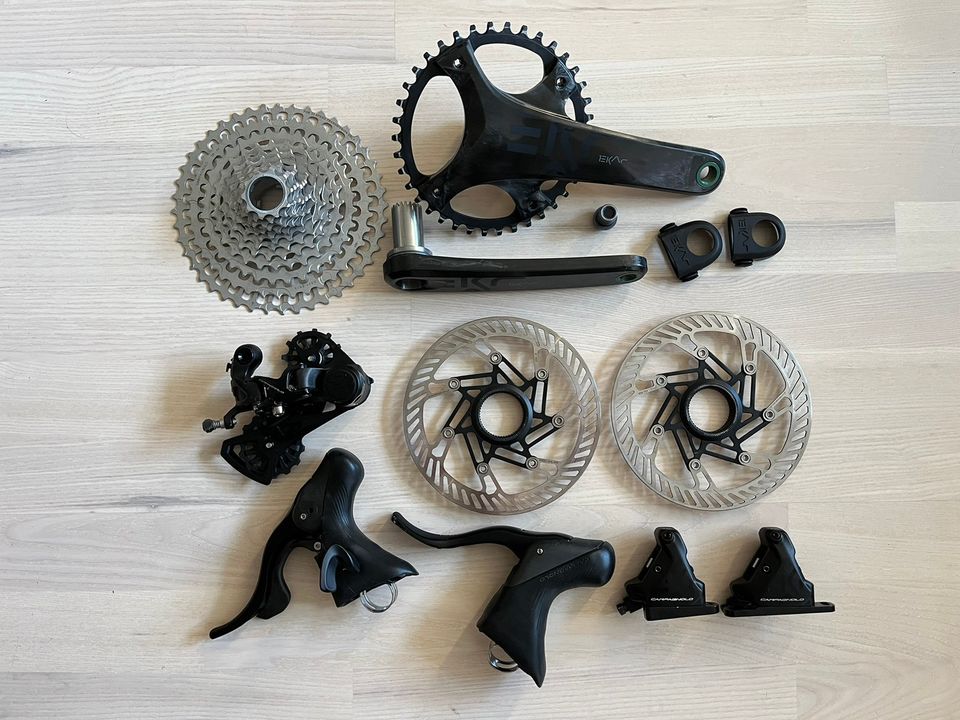 Campagnolo Ekar osasarja + jarrulevyt