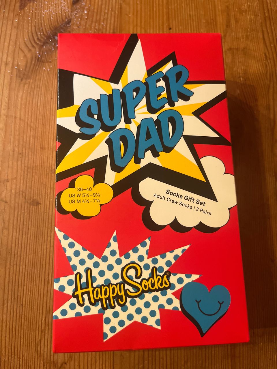 Happy Socks Super Dad -sukat