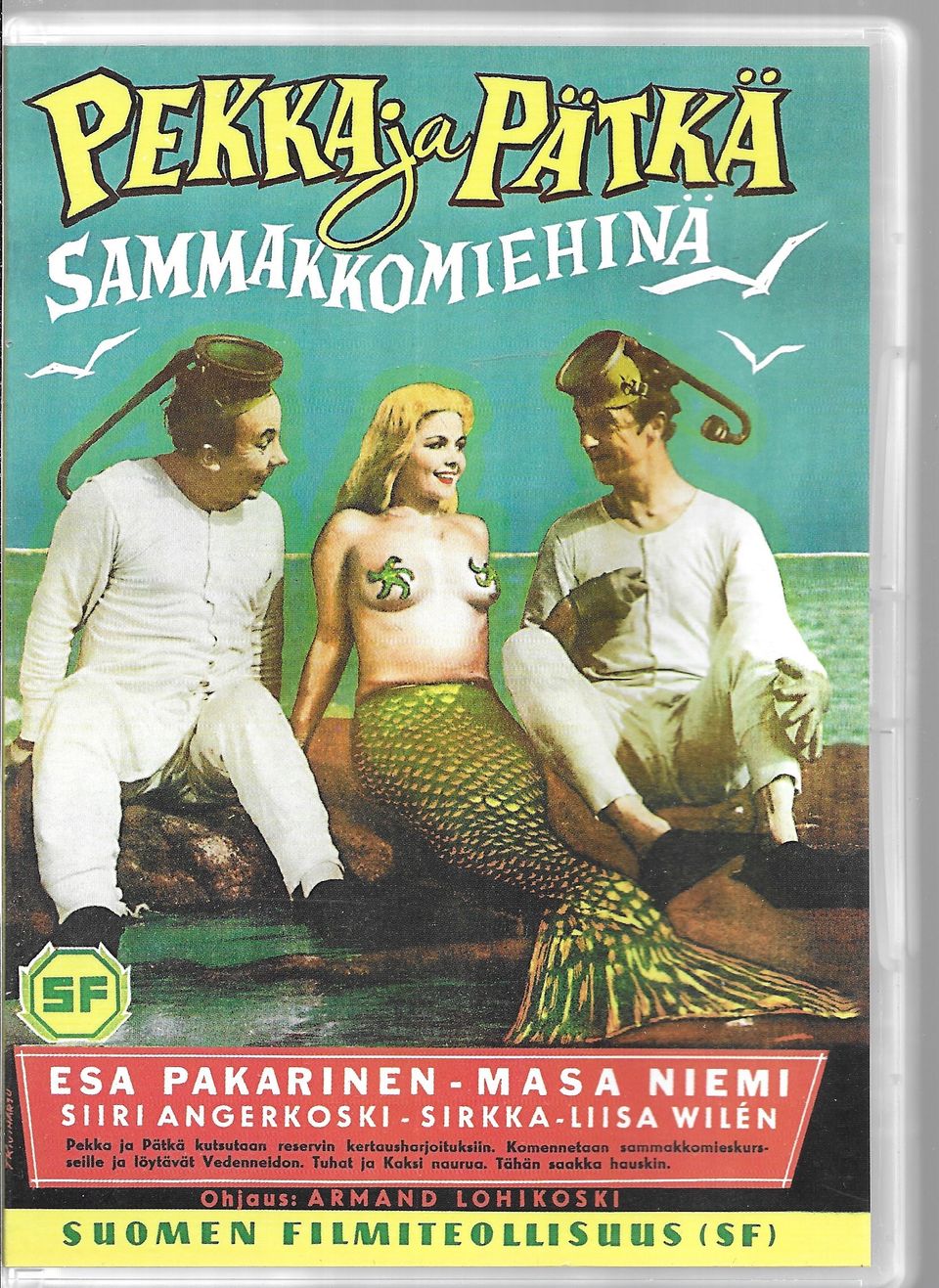 Pekka ja Pätkä Sammakkomiehinä. 1957 alkup 1H31min