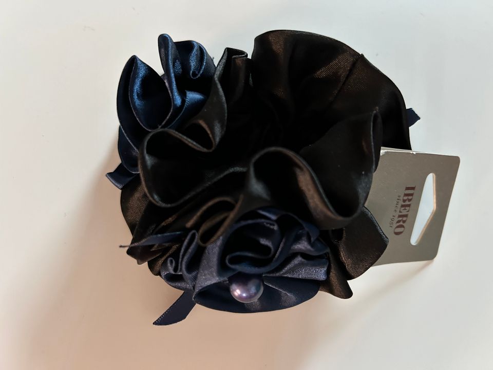 Ibero uusi hiusdonitsi / hiuskoriste / scrunchie navy