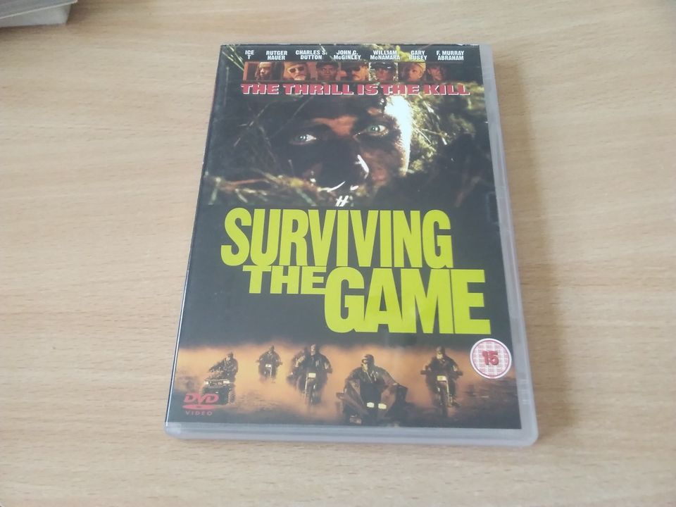 Aseeton saalis surviving the Game dvd Rutger Hauer