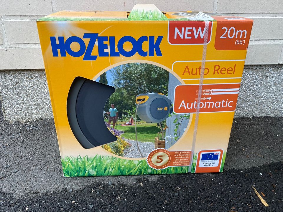 Hozelock Auto Reel 20 m - uusi puutarhaletkukela