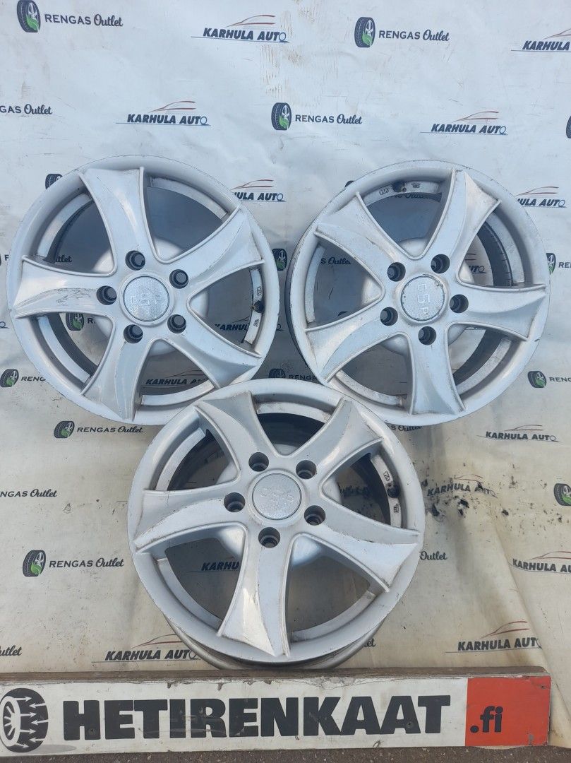 5x118 6.0xR15 kr.71.1 50/kpl (pakettiauto vanteet)