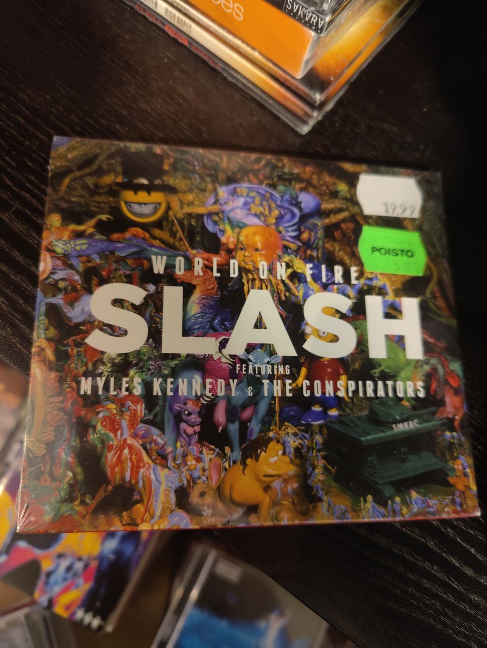 Slash slipcase CD world on fire sealed, new!