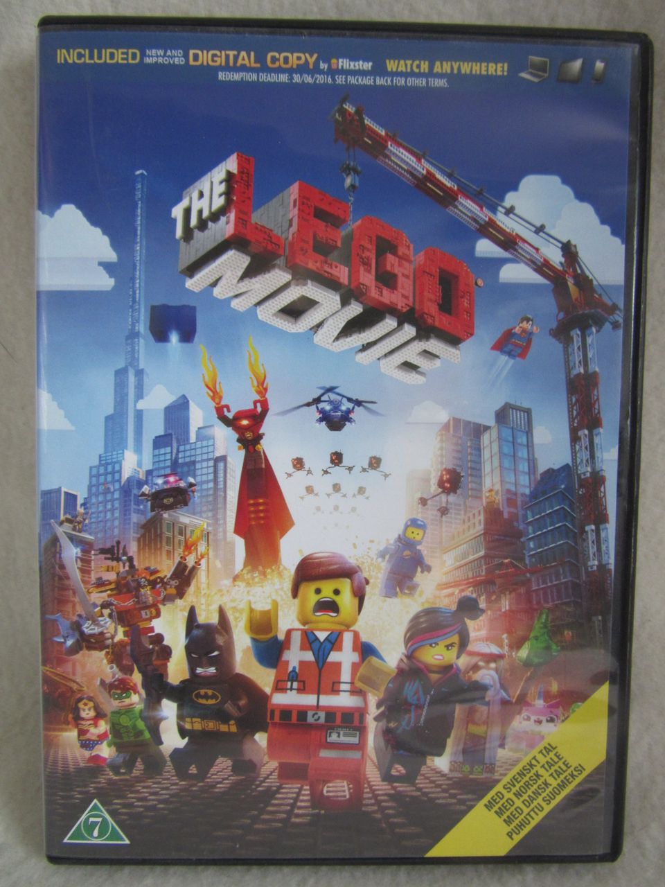 Lego elokuva dvd