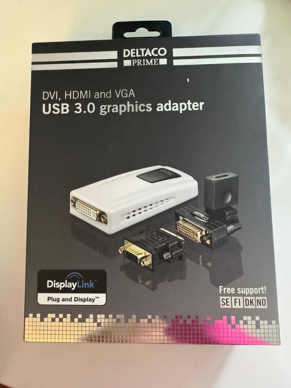 Deltago USB 3.0 näyttögrafiikan sovitin/adapteri