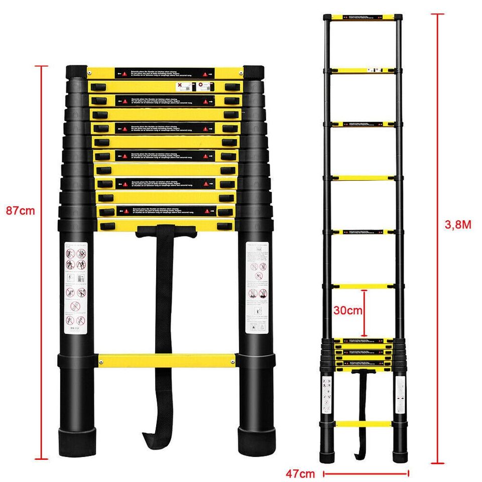 3.8 metrin teleskooppitikkaat